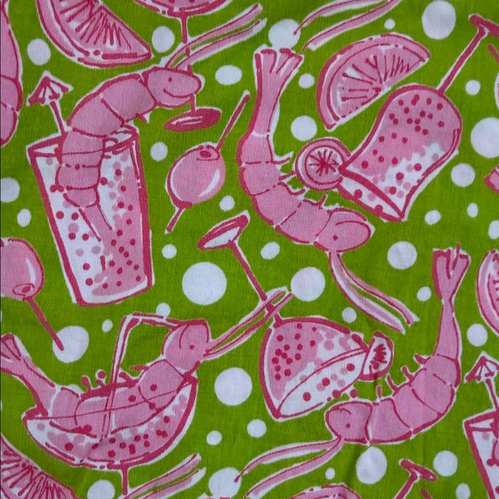 Lilly Pulitzer Vintage skort “Margarita Shrimp Cocktail” Print Made in Hong Kong - Picture 6 of 8